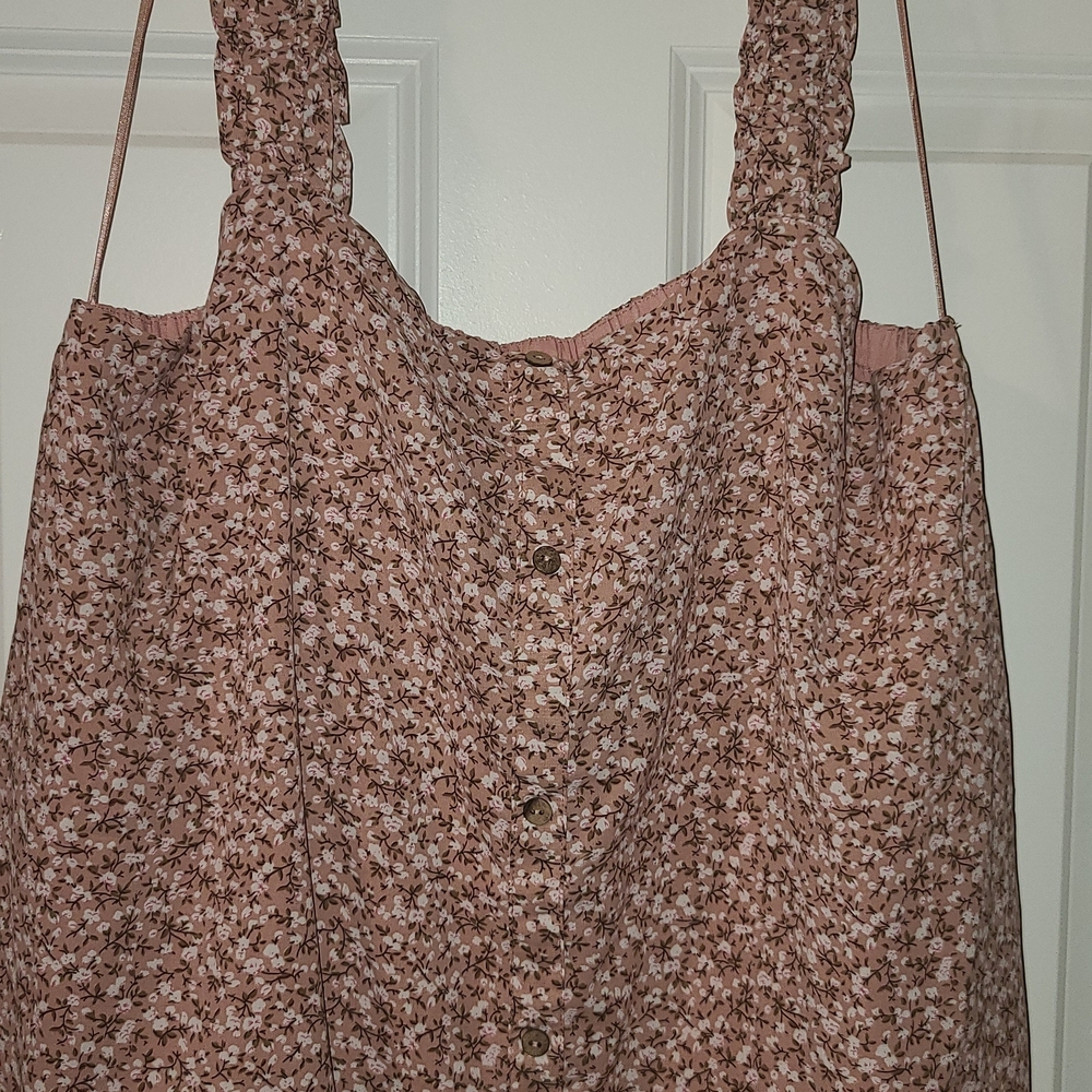 Floral Pink Tank Top